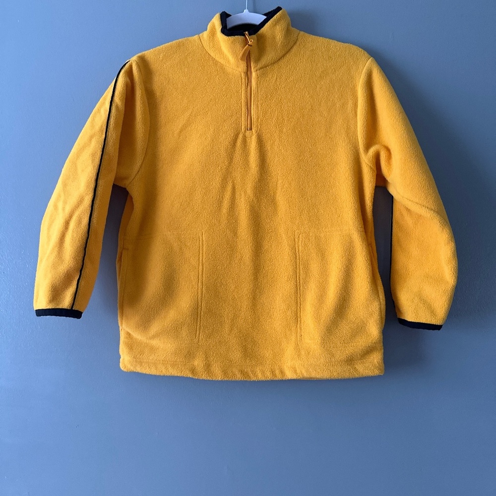 Boys size 8 3/4 zip sweater lightweight utility camping hiking campfire cabin